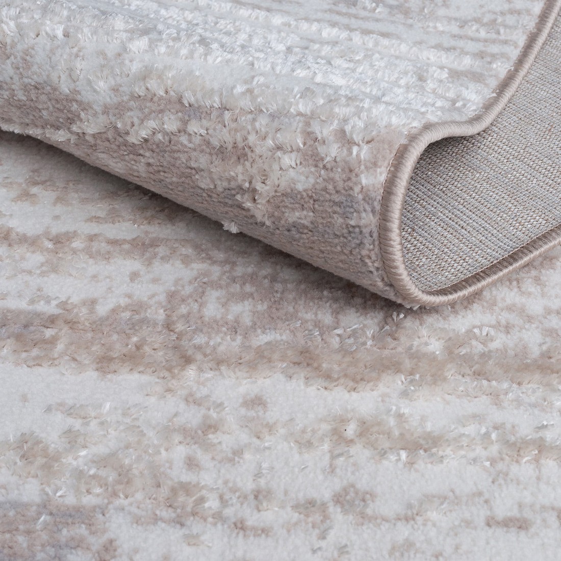 Tapete Sala Grande Perfil Baixo Coleção Caspian Estonado - Bege 140x200 Tapete Sala Grande Perfil Baixo Coleção Caspian Estonado - Bege 140x200