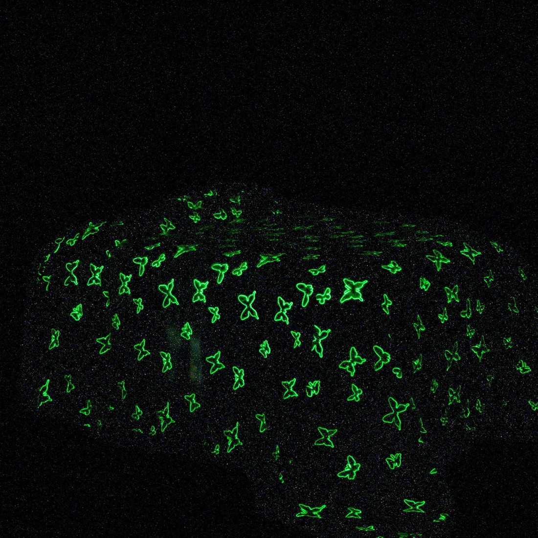 Manta Infantil Solteiro Microfibra Soft Brilha no Escuro - Borboletas