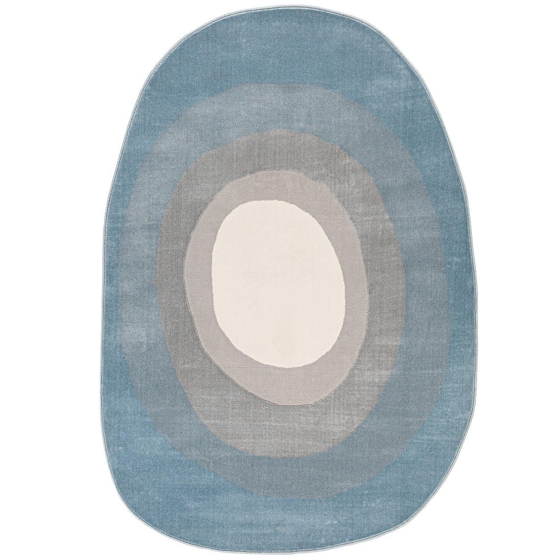 Tapete Organico Sala e Quarto Unique Azul e Off White 140x200