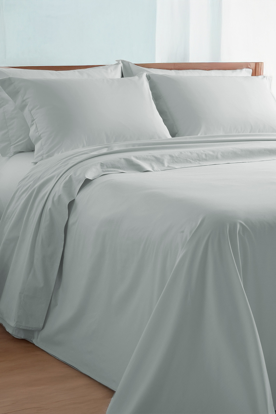 Jogo de Lençol King Cetim 400 Fios Cinza Jogo de Lençol King Cetim 400 Fios Cinza