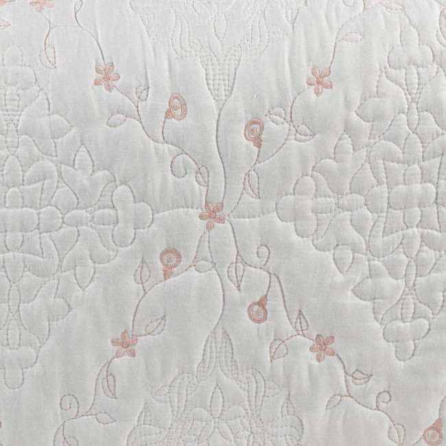 Kit Colcha Cobre Leito Queen Microfibra Dupla face com Porta-travesseiros Dessin Rose 