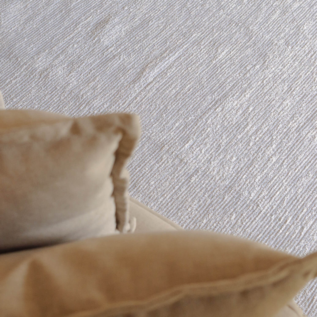 Tapete De Sala de Algodão Mariah Mesclado Cinza 200x300