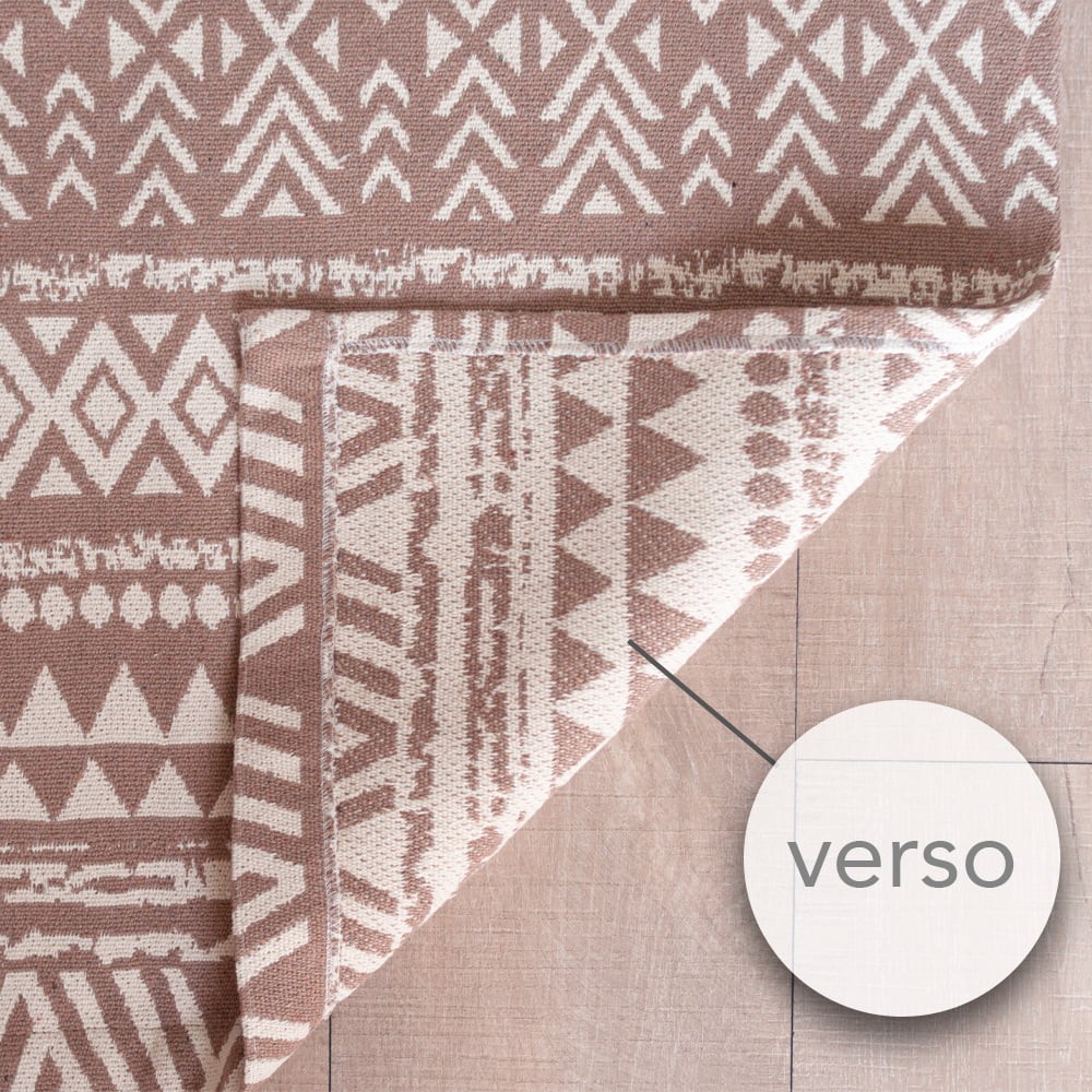 Tapete Passadeira de Cozinha 70 x 2,00m Étnico de Algodão Maori - Chocolate Tapete Passadeira de Cozinha 70 x 2,00m Étnico de Algodão Maori - Chocolate