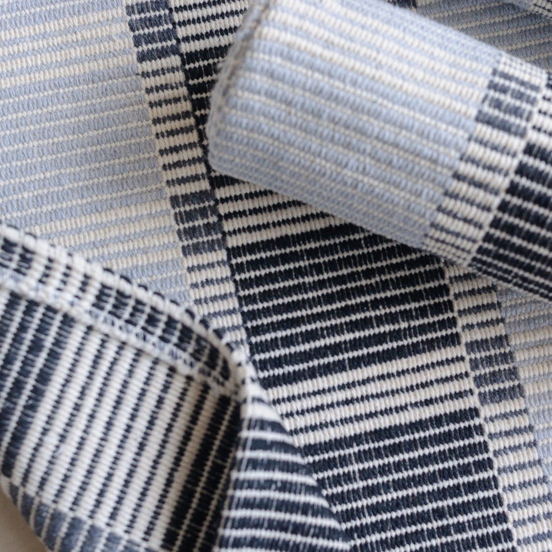 Jogo de Tapete 3 Peças Algodão Zurick Bico Cinza