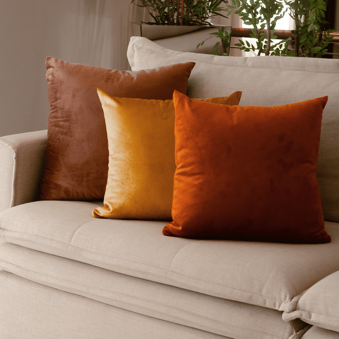 Capa de Almofada Veludo Premium Decorativa - Marrom Amendoa 30cm x 50cm Capa de Almofada Veludo Premium Decorativa - Marrom Amendoa 30cm x 50cm