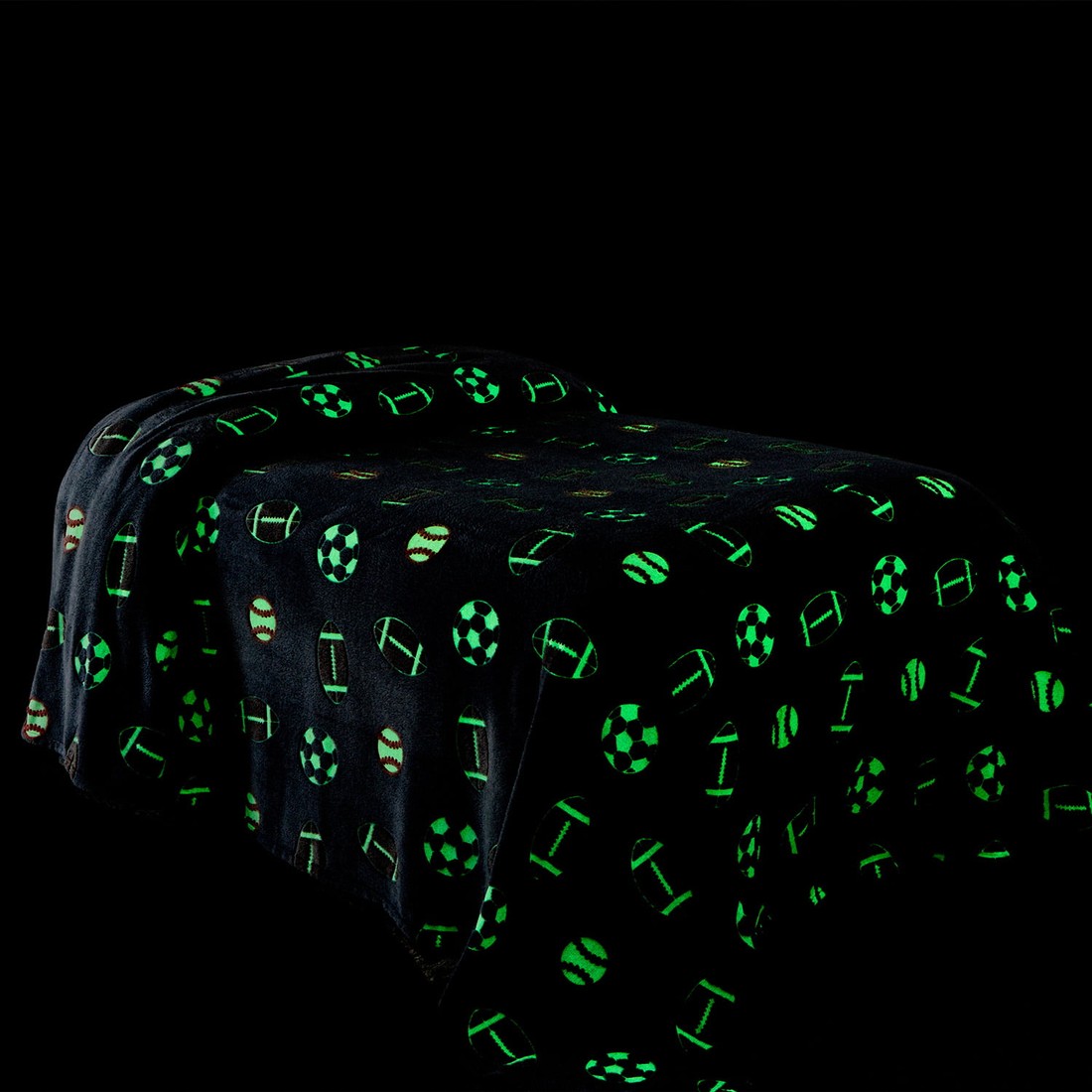 Manta Infantil Solteiro Microfibra Soft Brilha no Escuro - Sports Manta Infantil Solteiro Microfibra Soft Brilha no Escuro - Sports