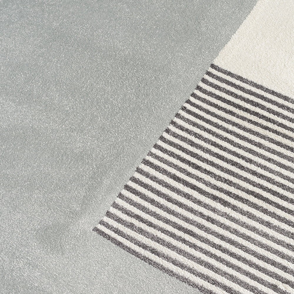 Tapete para Sala Grande Hathor Geometrico Off White 200x300