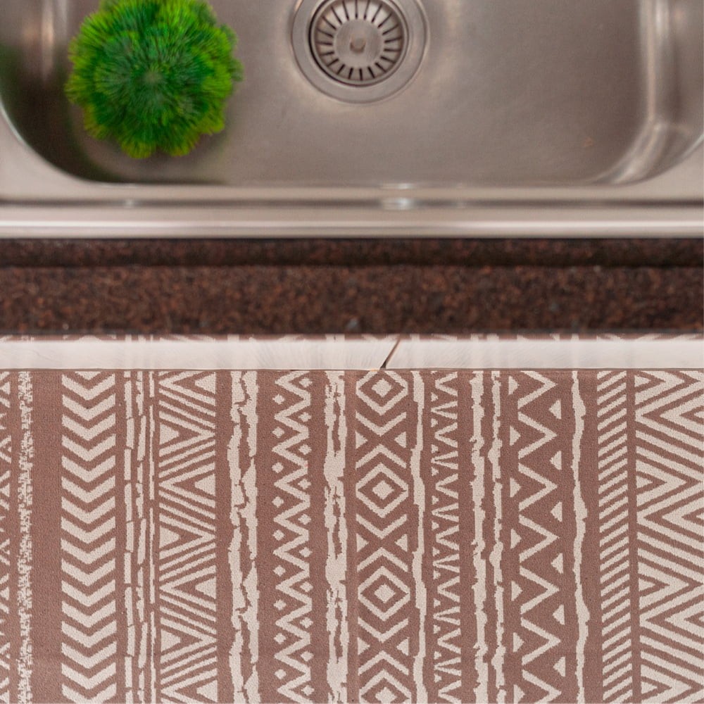 Tapete Passadeira de Cozinha 70 x 2,00m Étnico de Algodão Maori - Chocolate Tapete Passadeira de Cozinha 70 x 2,00m Étnico de Algodão Maori - Chocolate