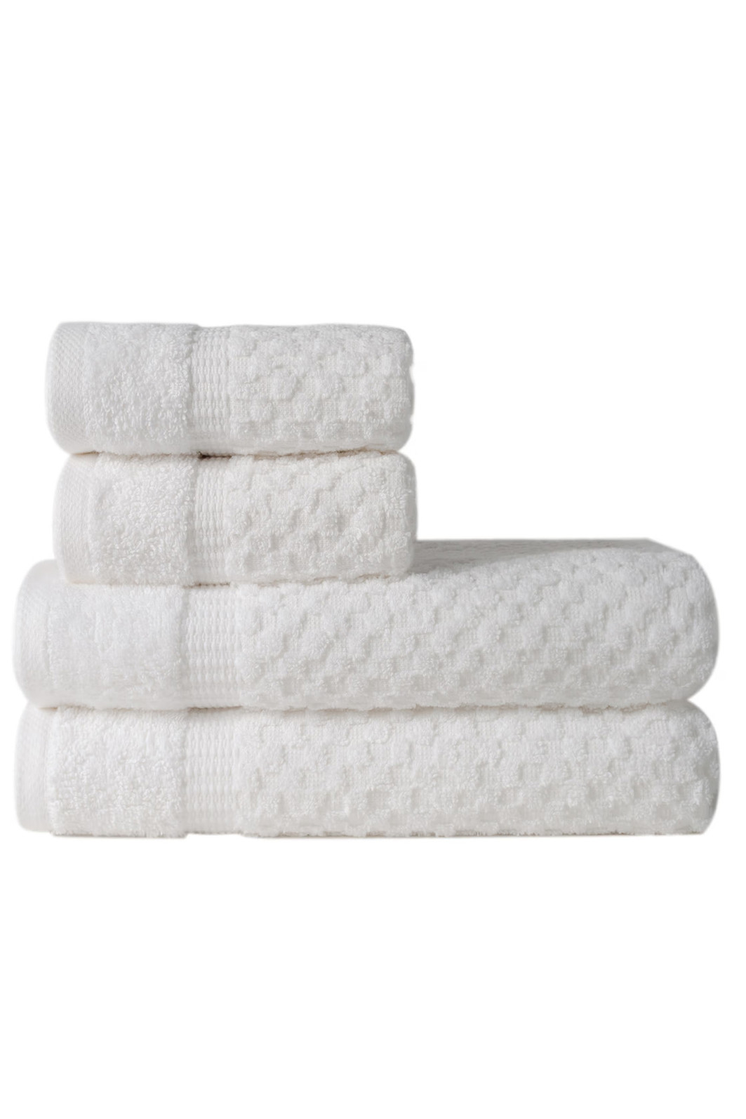 Jogo de Toalha 4 Peças Porto - Branco Jogo Banho