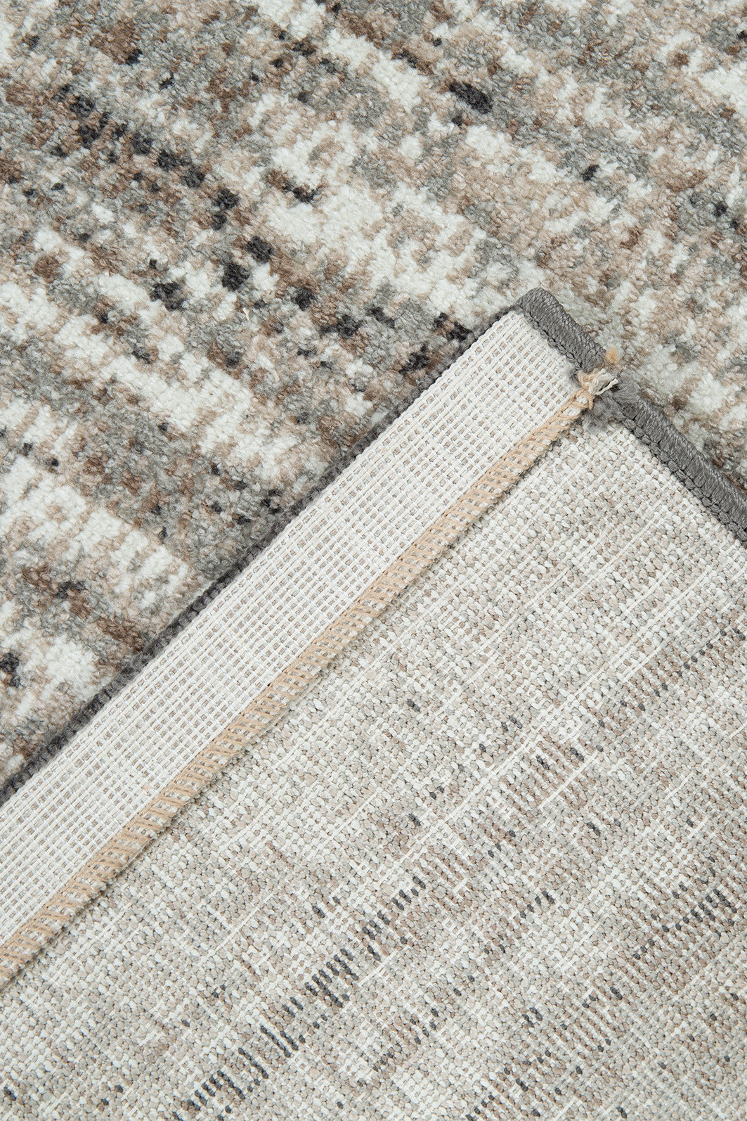 Tapete para Sala 240x300 Nord Estonado Chumbo e Bege