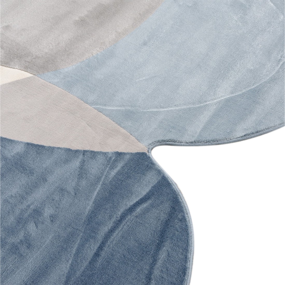 Tapete Organico Sala e Quarto Unique Azul e Mostarda 140x200 Tapete Organico Sala e Quarto Unique Azul e Mostarda 140x200