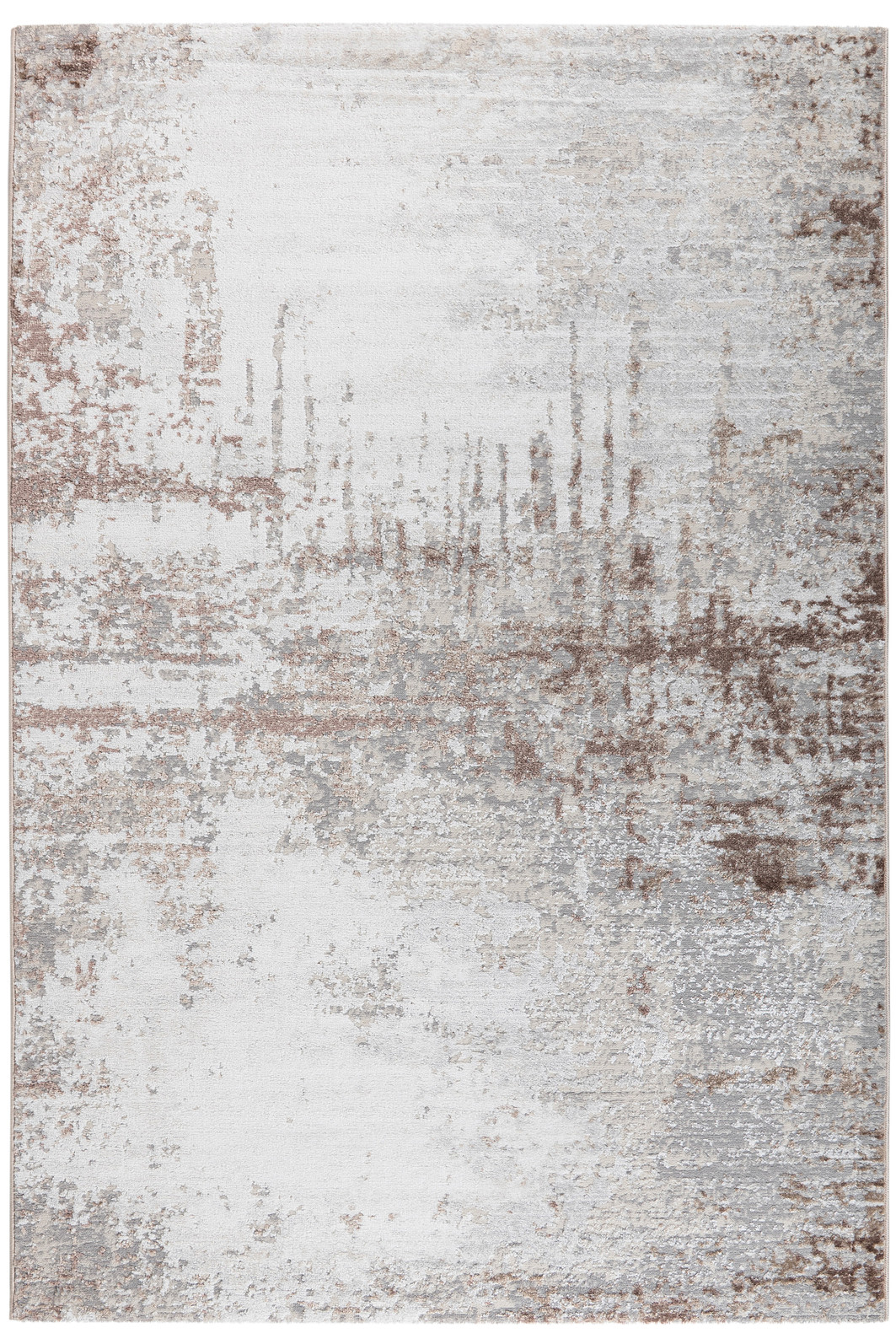 Tapete de Sala 250x300 Sharm Estonado Marrom e Cinza Tapete de Sala 250x300 Sharm Estonado Marrom e Cinza