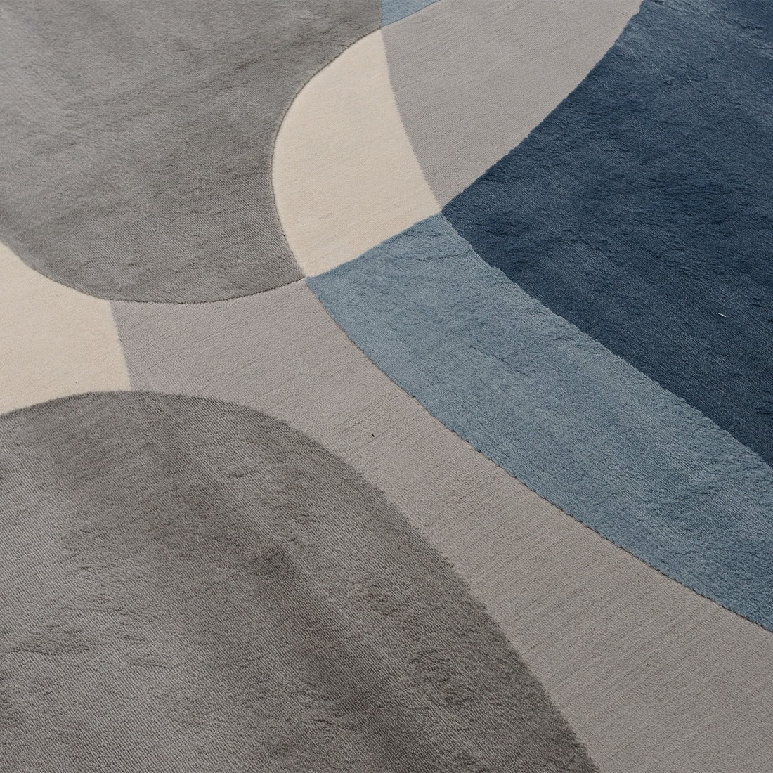 Tapete Organico Sala e Quarto Unique Azul e Mostarda 140x200 Tapete Organico Sala e Quarto Unique Azul e Mostarda 140x200