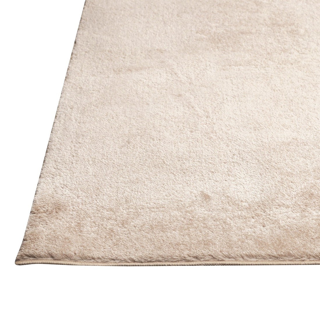 Tapete Redondo e Retangular Touch Confort com Antiderrapante Liso - Bege 200x250