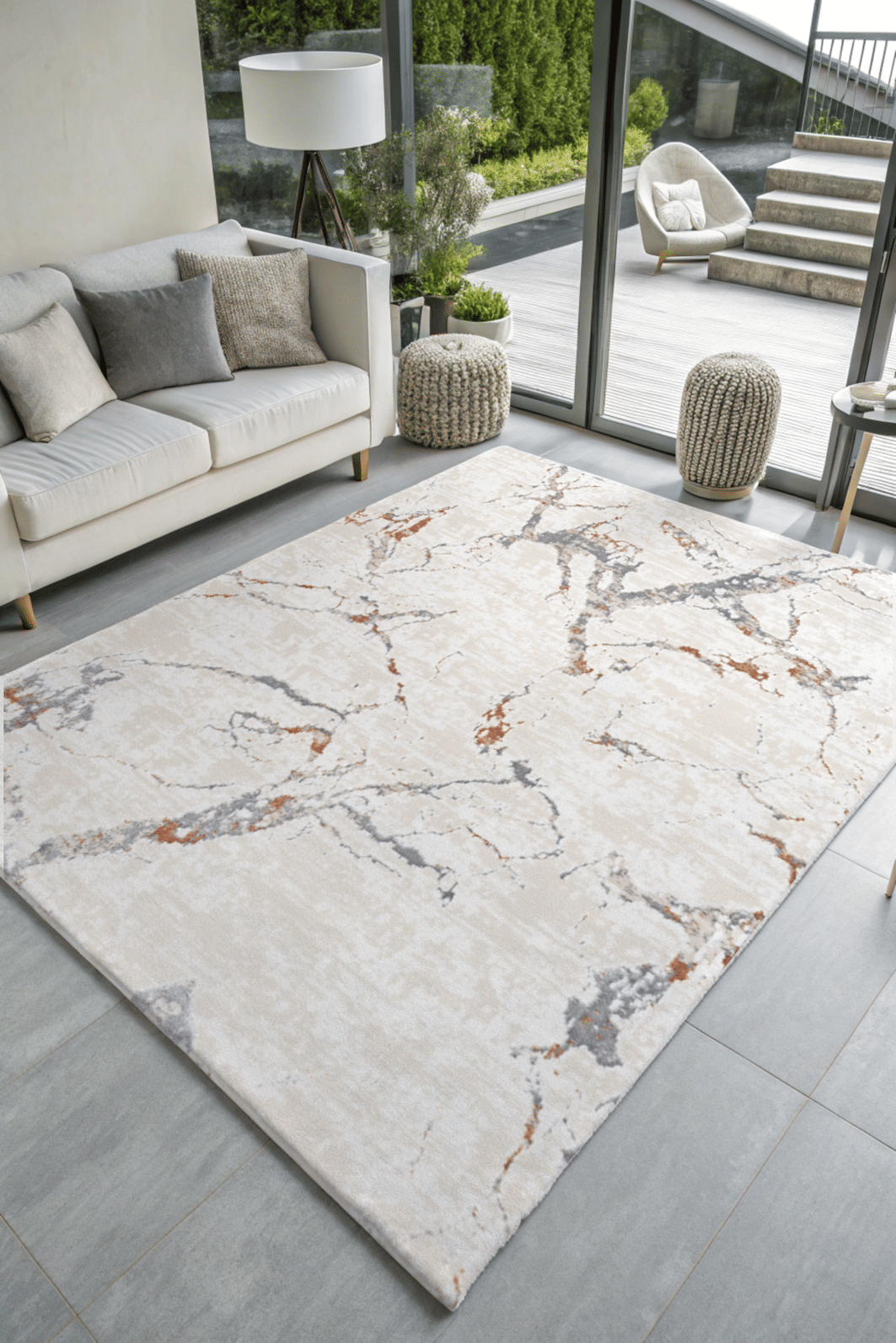 Tapete Sala Perfil Leve Caspian Marmore 200X300