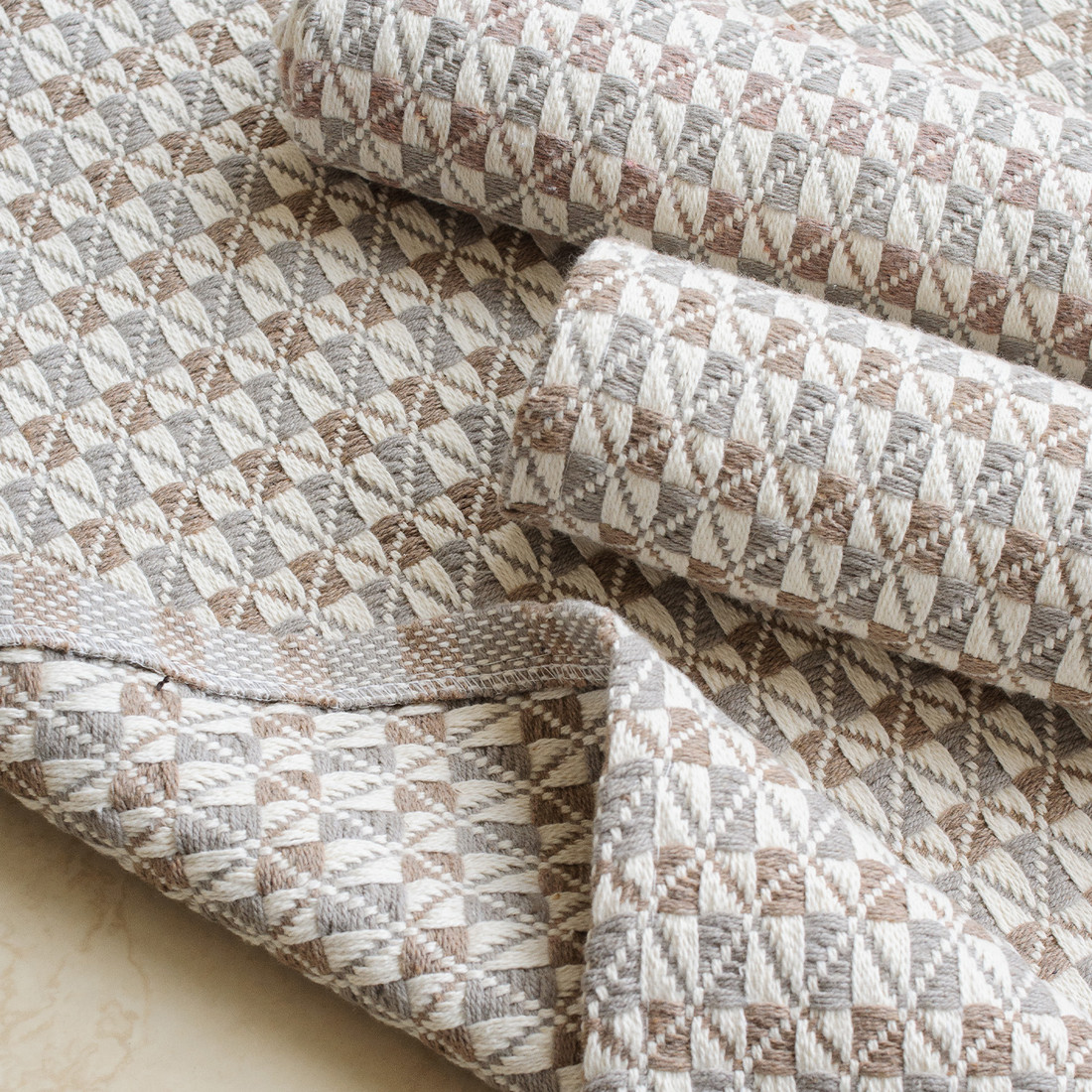 Kit de Cozinha 3 Peças Algodão Marrocos Bege e Areia Kit de Cozinha 3 Peças Algodão Marrocos Bege e Areia