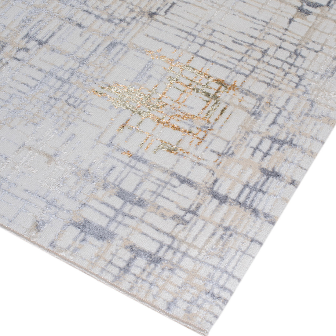 Tapete Sala Perfil Leve Caspian Xadrez 250X350 Tapete_de_sala_pelo_baixo_250_x_350_leve_Antiderrapante