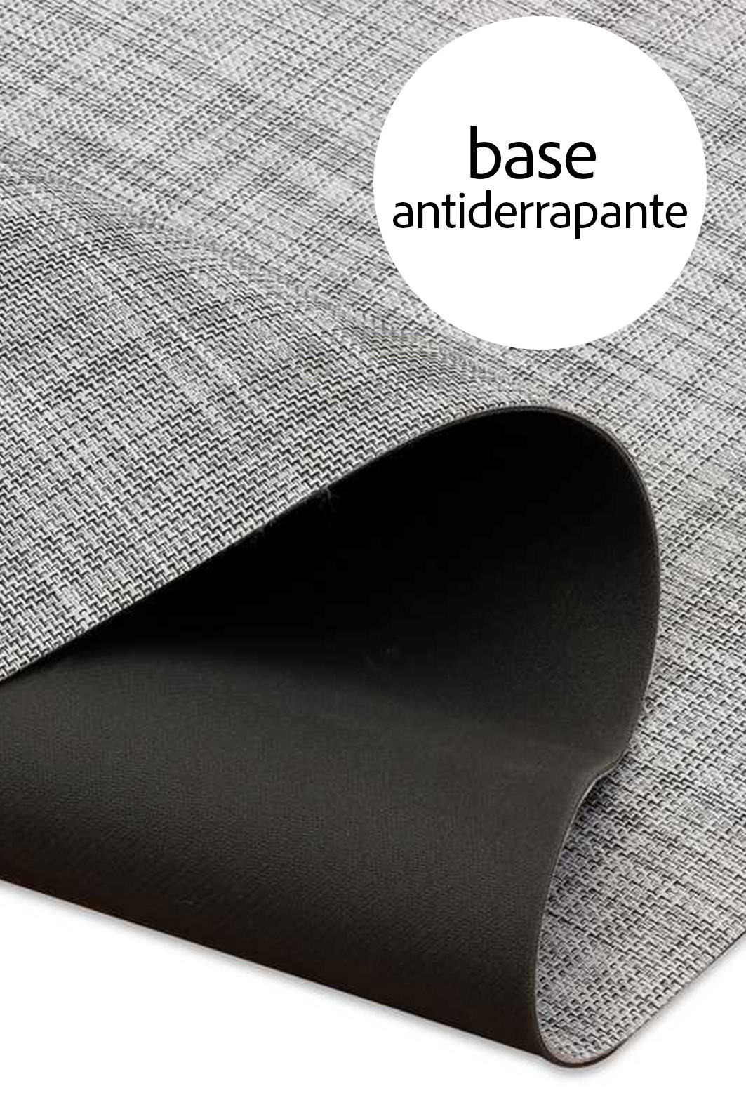 Tapete Passadeira PVC Antiderrapante Prata 70x220 Tapete Passadeira PVC Antiderrapante Prata 70x220