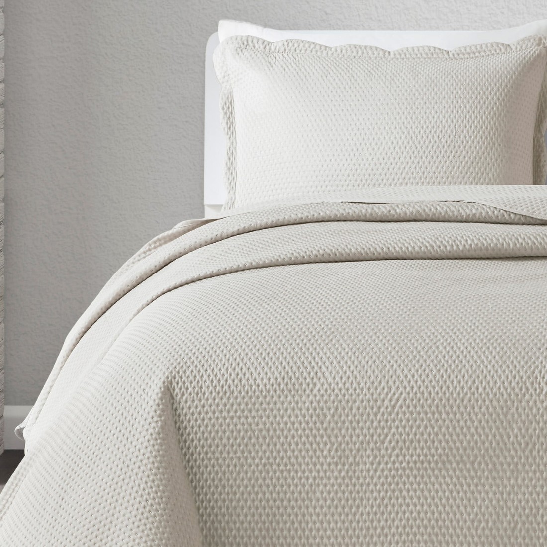 Kit Cobre leito Colcha Super King 3 Peças Bouti Microfibra Dots - Bege Kit Cobre leito Colcha Super King 3 Peças Bouti Microfibra Dots - Bege