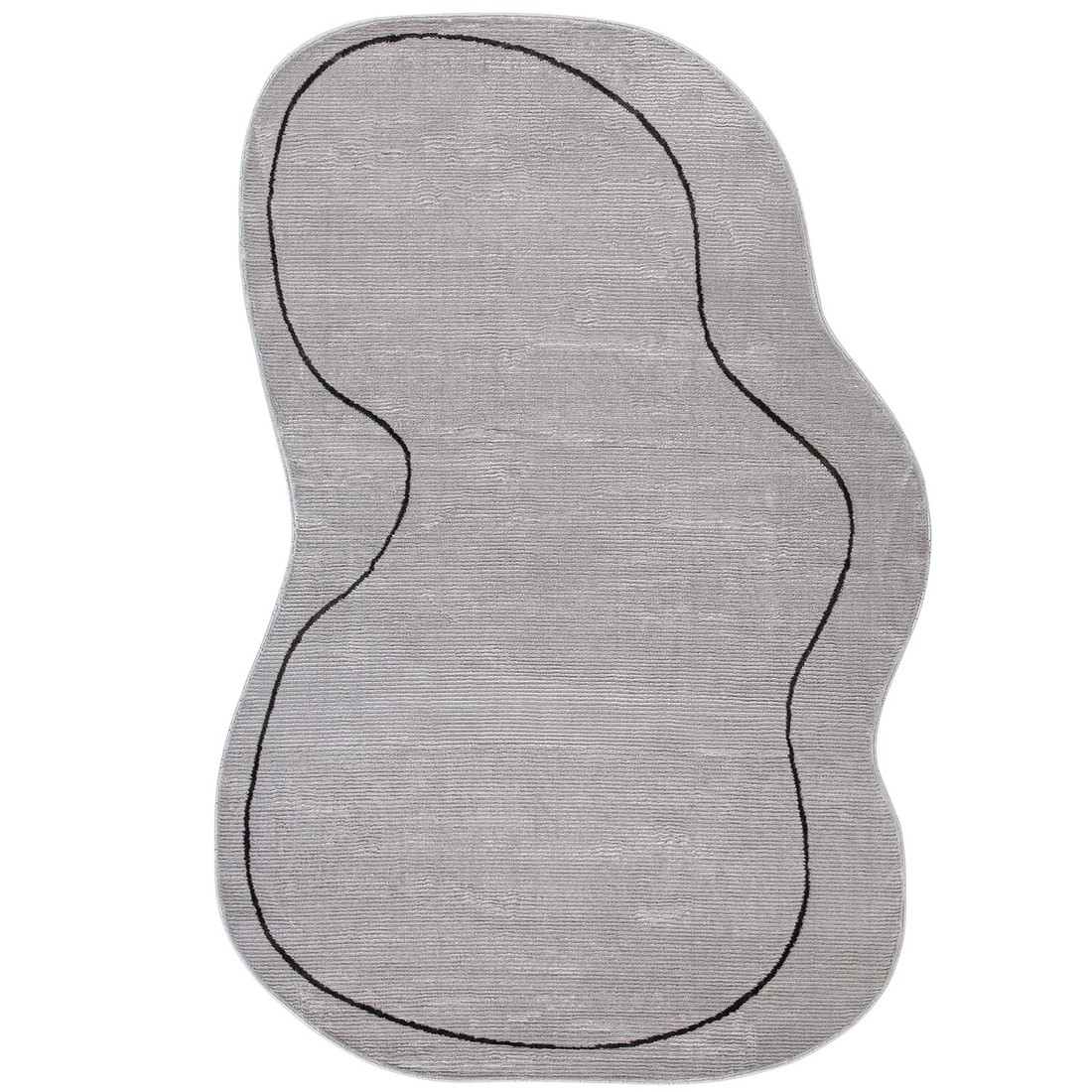 Tapete Organico Sala e Quarto Unique Cinza 140x200