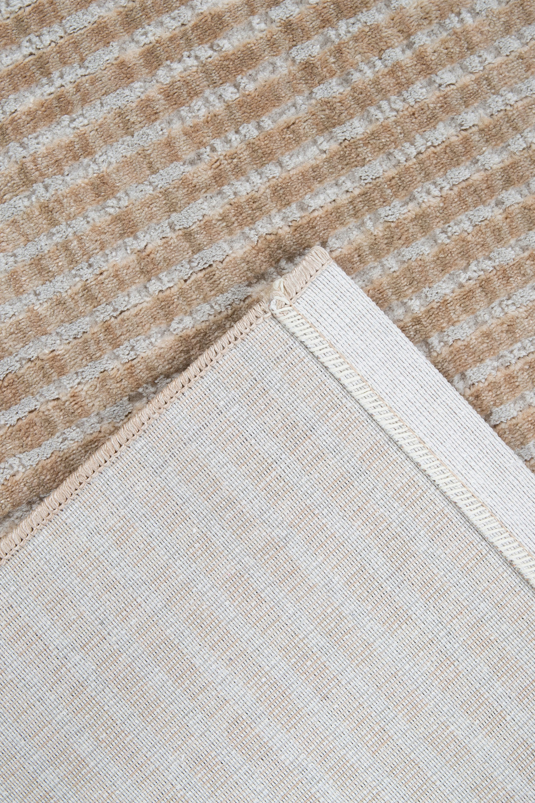 Tapete para Sala 200X250 Leone Listrado Bege Tapete para Sala 200X250 Leone Listrado Bege