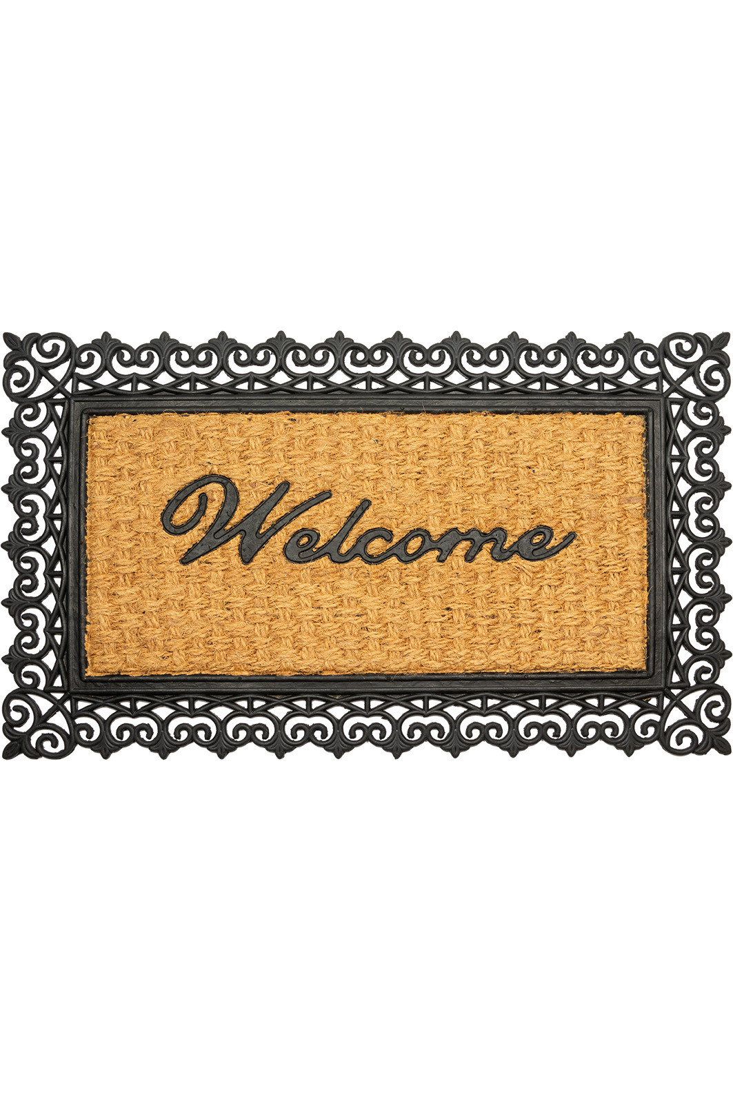 Tapete Capacho Borracha e Fibra de Coco 45x75 Arabesco Tapete Capacho Borracha e Fibra de Coco 45x75 Arabesco