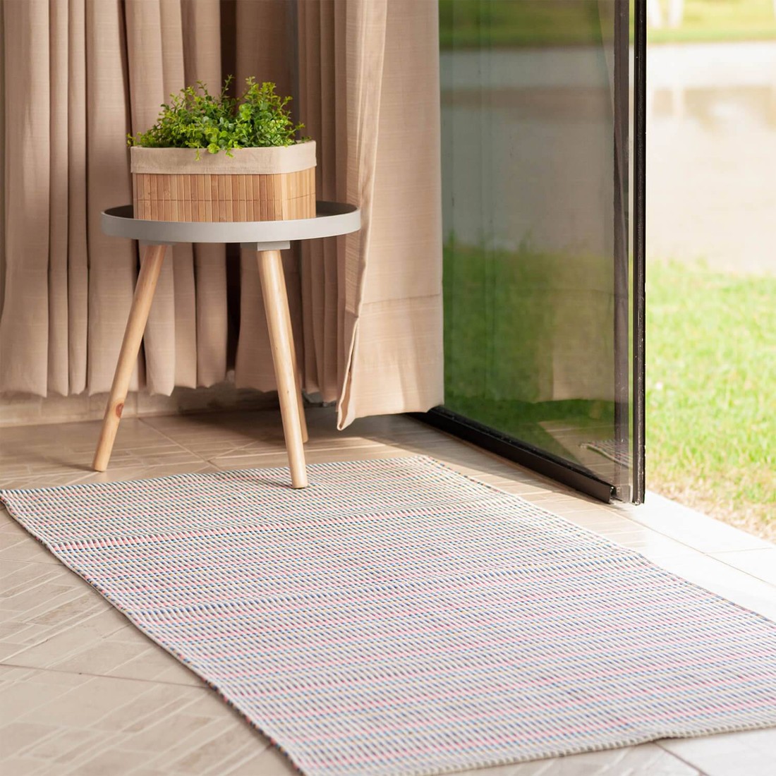 Tapete Passadeira para Cozinha Color Cru 70cm x 1,40cm Algodão Tapete Passadeira para Cozinha Color Cru 70cm x 1,40cm Algodão