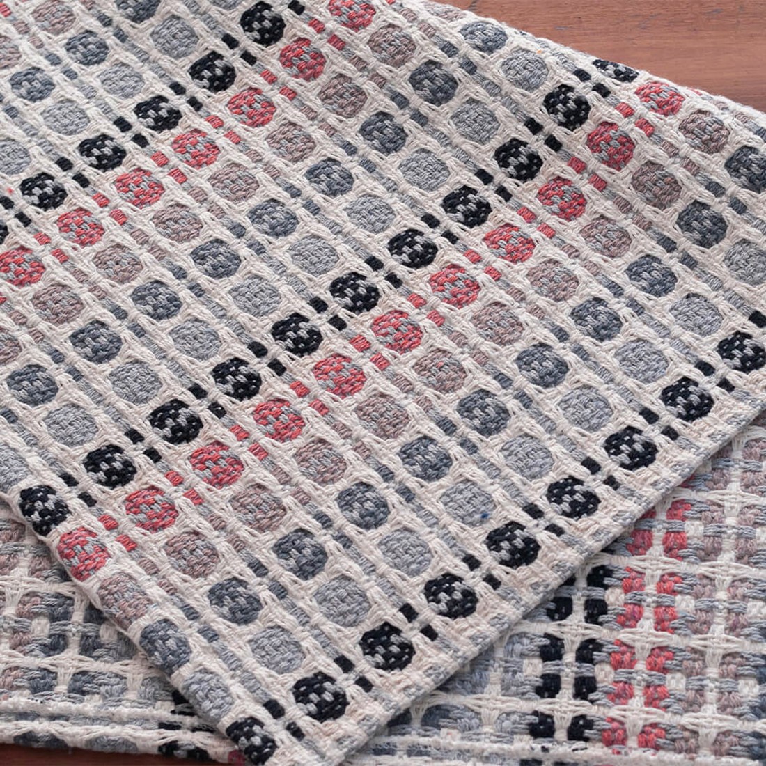 Kit de Cozinha 3 Peças Algodão Indiano Cinza