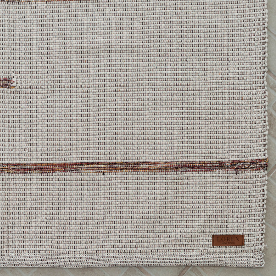 Tapete Artesanal Trama Basic Grande para Sala Mesclado Color 2,00x2,50