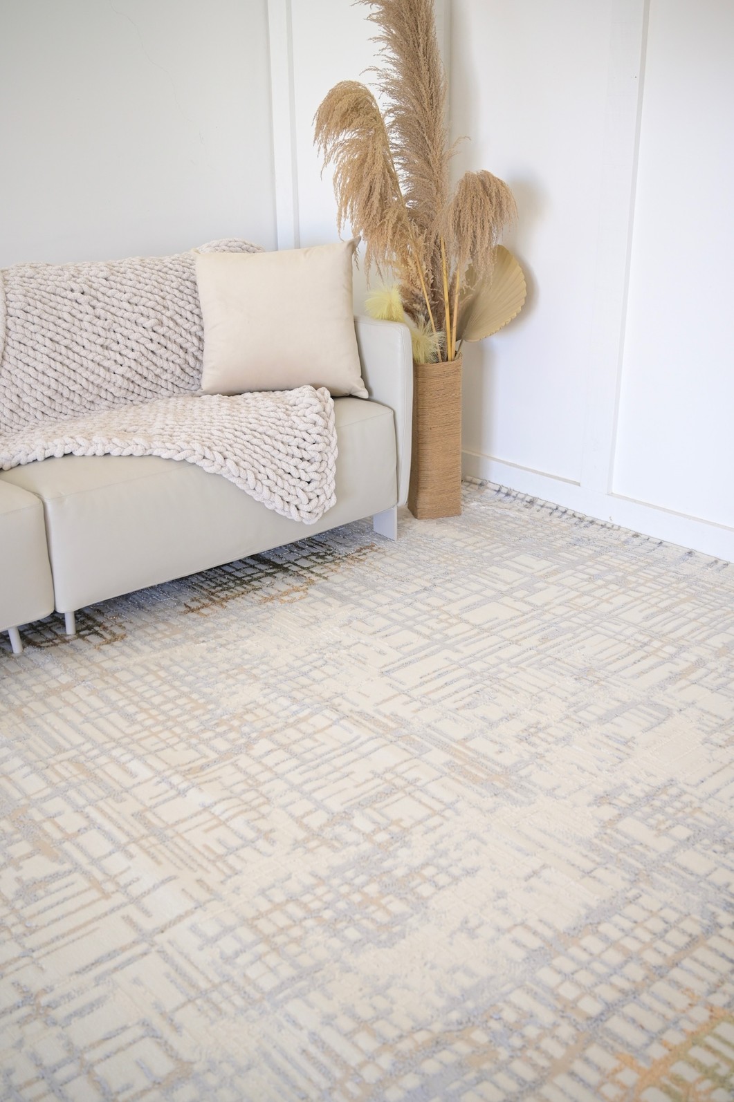 Tapete Sala Perfil Leve Caspian Xadrez 250X350 Tapete Sala Perfil Leve Caspian Xadrez 250X350