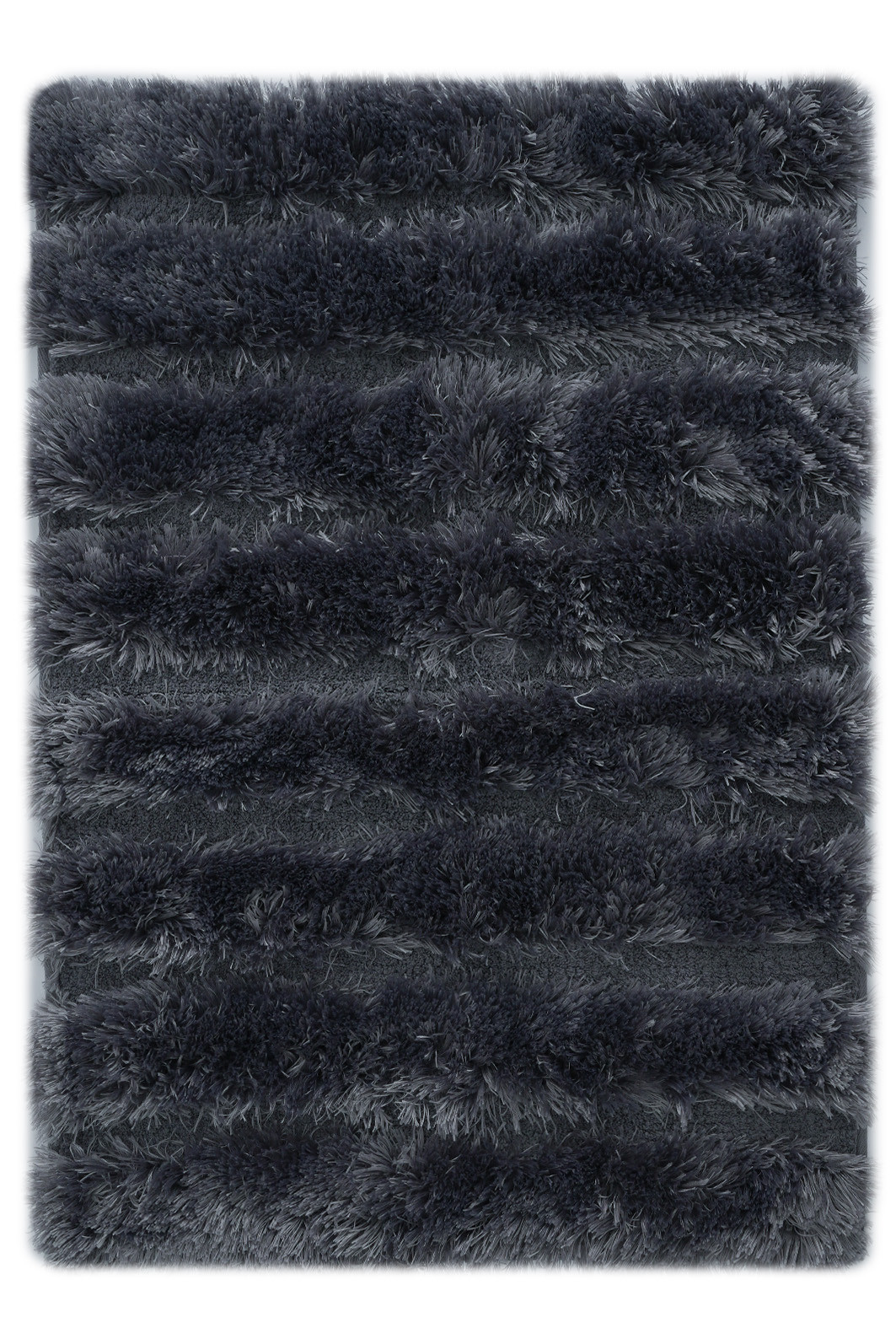 Tapete Antiderrapante NewYork Super Soft e Peluciado 50x70cm - Chumbo