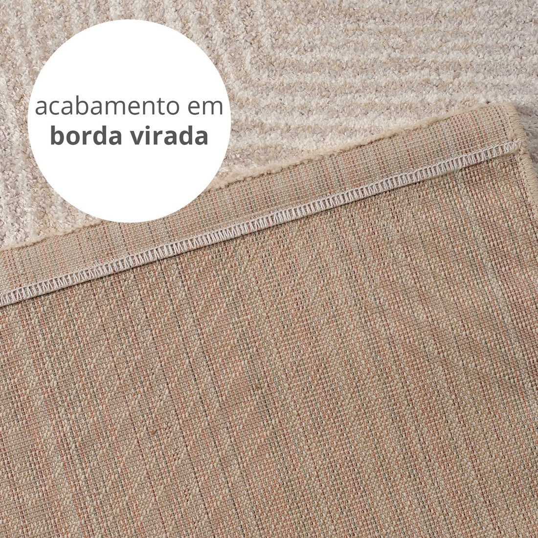 Tapete para Sala Grande Essenciais Chevron Nude 200x300 Tapete para Sala Grande Essenciais Chevron Nude 200x300