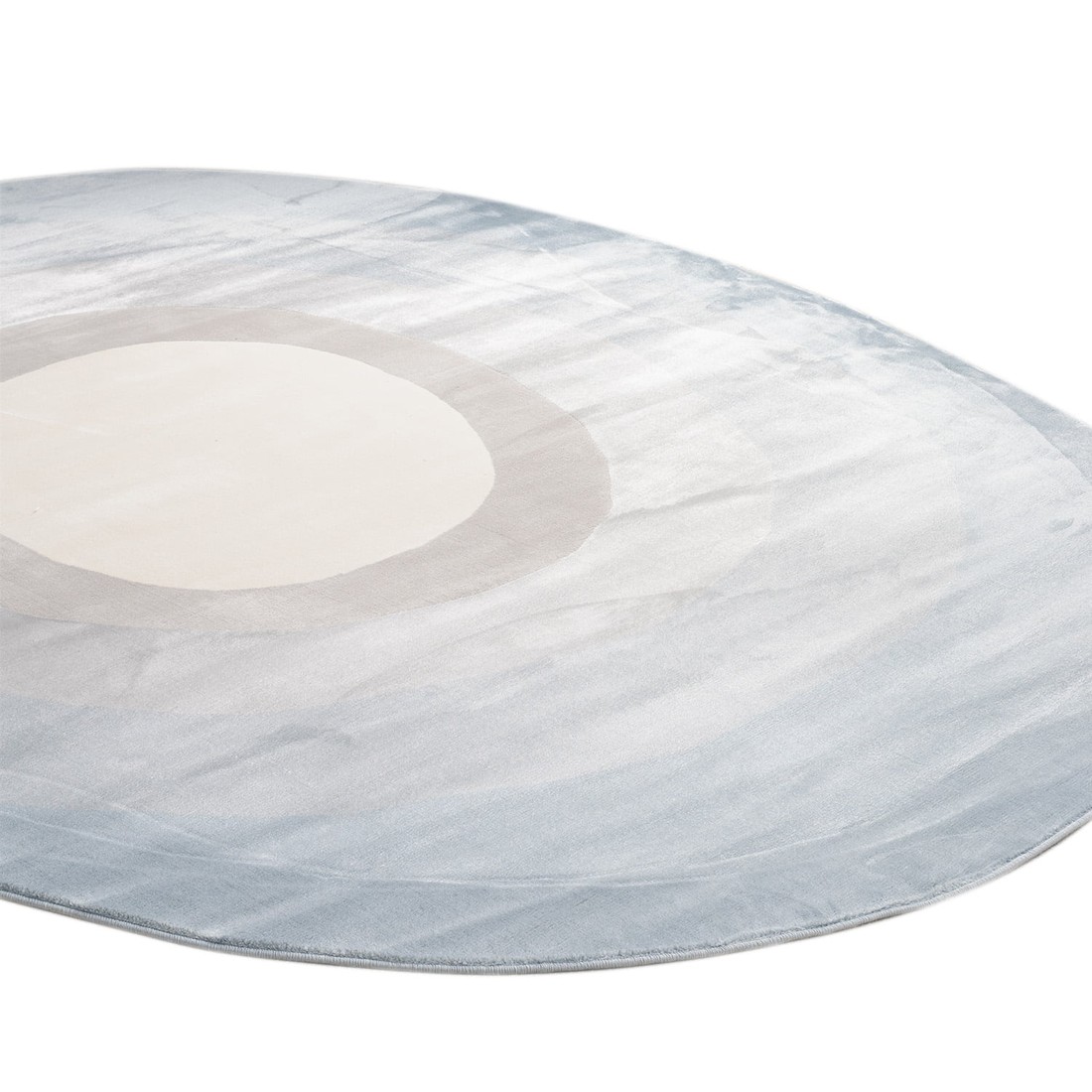 Tapete Organico Sala e Quarto Unique Azul e Off White 140x200