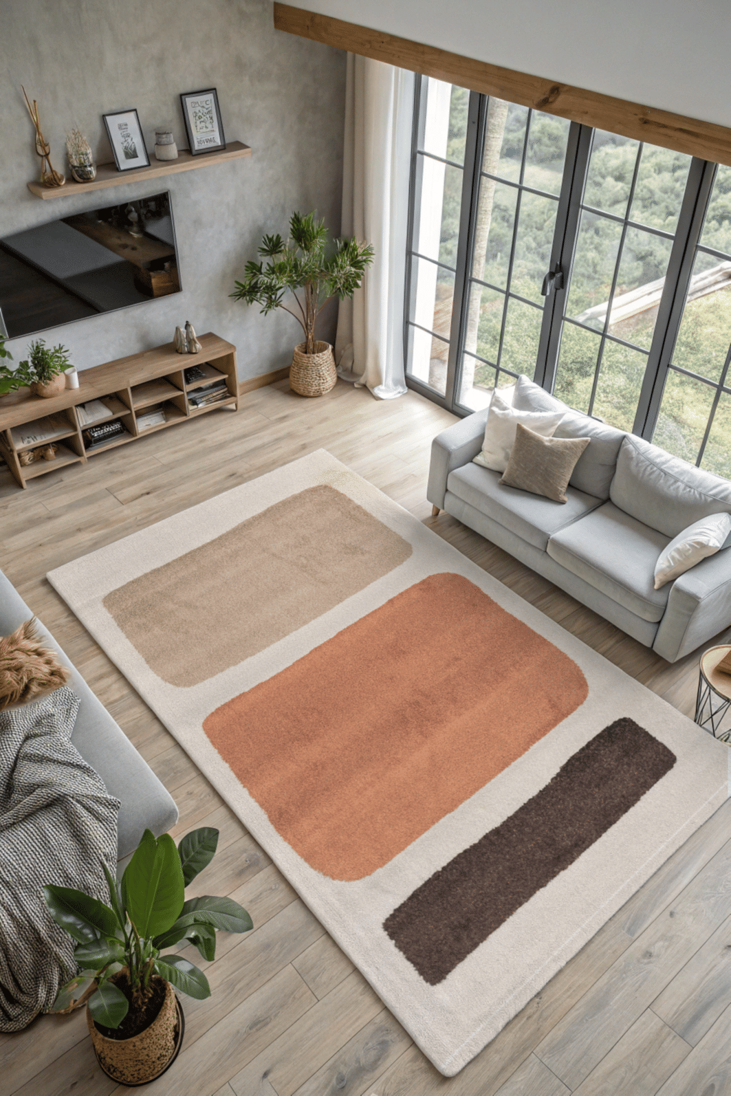 Tapete para Sala Essenciais Organico Rochas 250x350 Tapete para Sala Essenciais Organico Rochas 250x350