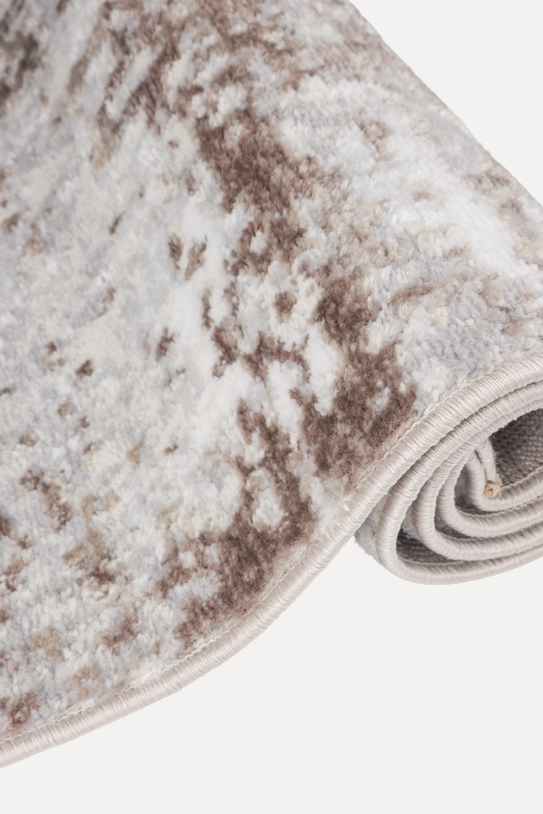 Tapete 100x140 Sharm Estonado Marrom e Cinza Tapete 100x140 Sharm Estonado Marrom e Cinza