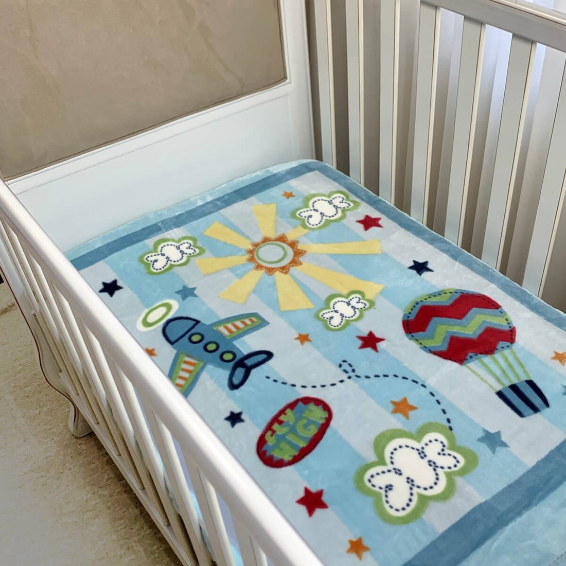 Cobertor Bebê Raschel Explorador Antialérgico - Corttex Cobertor Bebê Raschel Explorador Antialérgico - Corttex