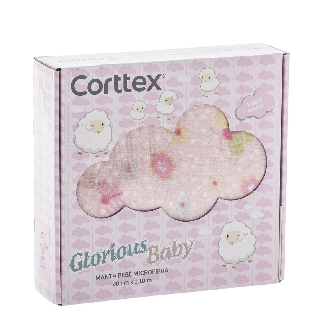 Cobertor Baby Fleece para Berço Antialérgico 90cm x 110cm Nuvens Cobertor Baby Fleece para Berço Antialérgico 90cm x 110cm Nuvens