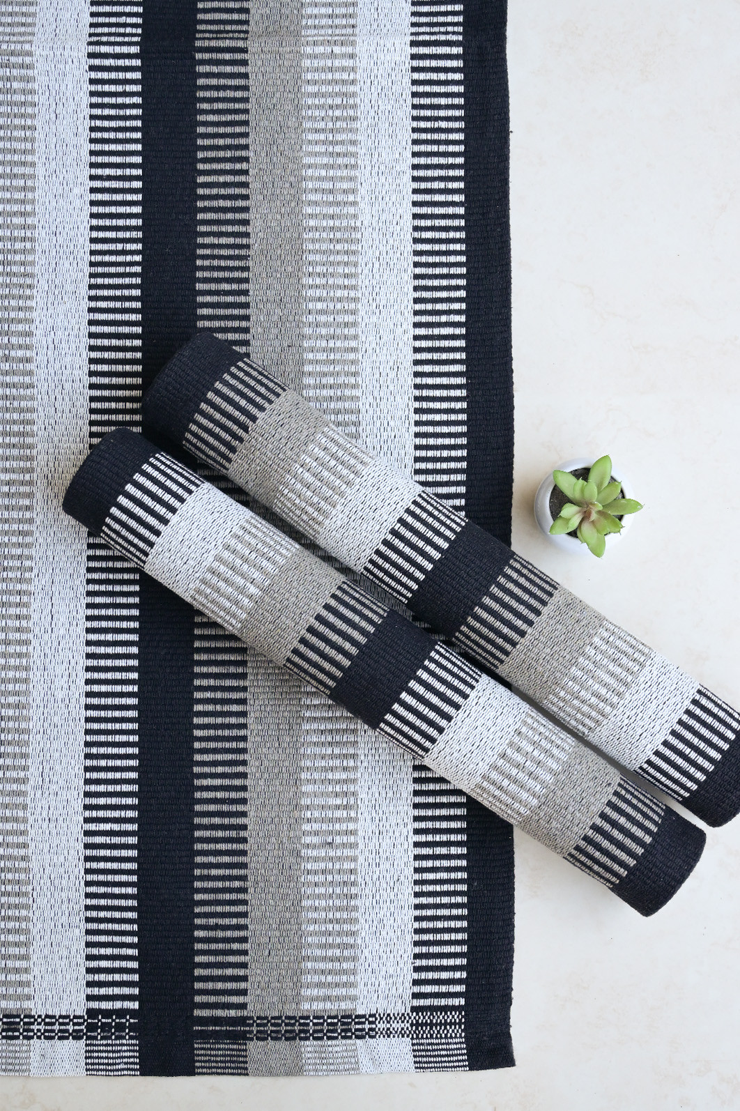 Kit de Cozinha 3 Peças Cacto Preto