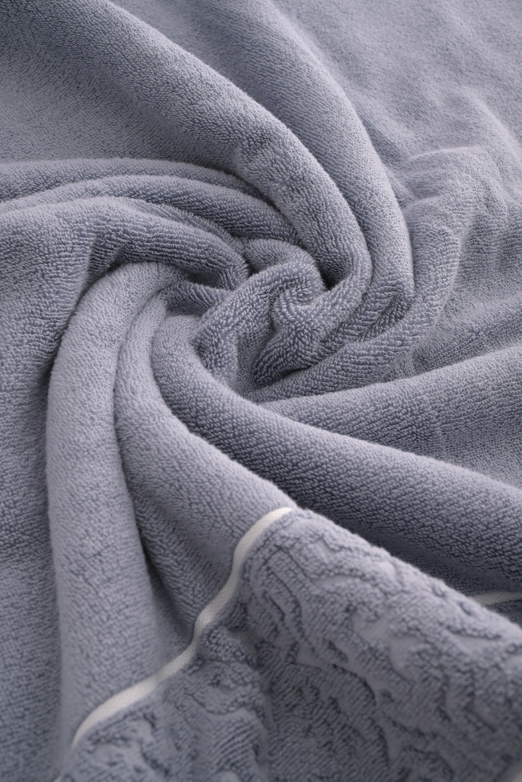 Jogo de Toalha Banho 500g 4 peças Super Soft Zero Twist Arabesco - Azul e Cinza Jogo de Toalha Banho 500g 4 peças Super Soft Zero Twist Arabesco - Azul e Cinza