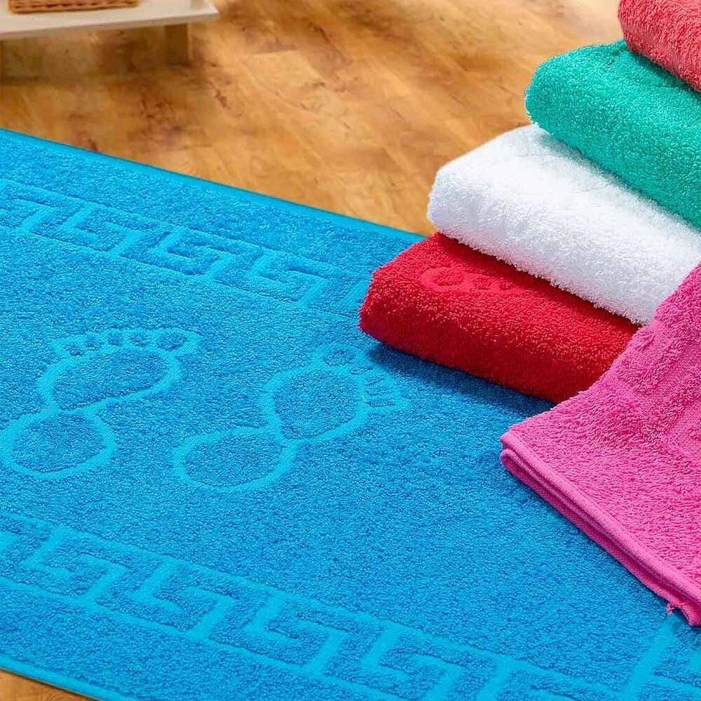 Toalha de Piso em Algodão Linha Pé 75 x 48 cm - Bordô