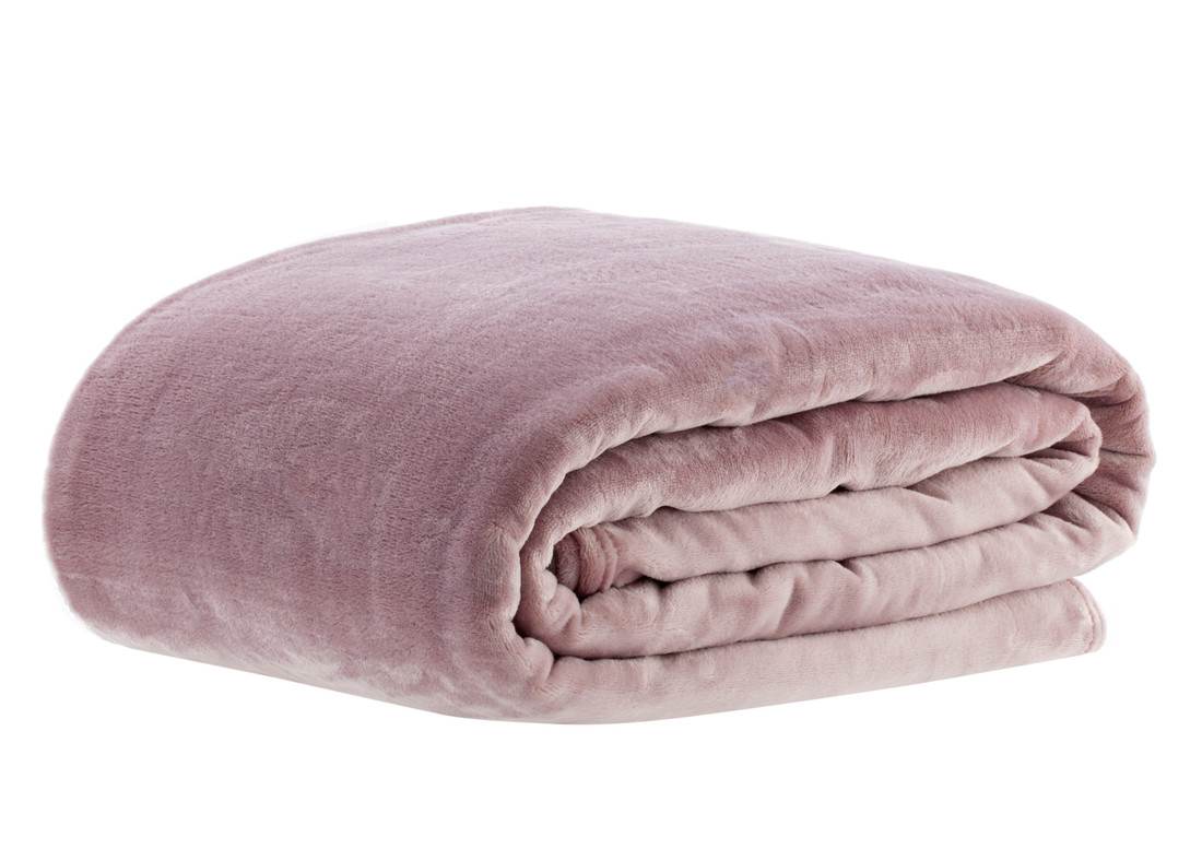 Cobertor Casal 300g Flanel Aveludado Lucerna - Rose Cobertor Casal 300g Flanel Aveludado Lucerna - Rose