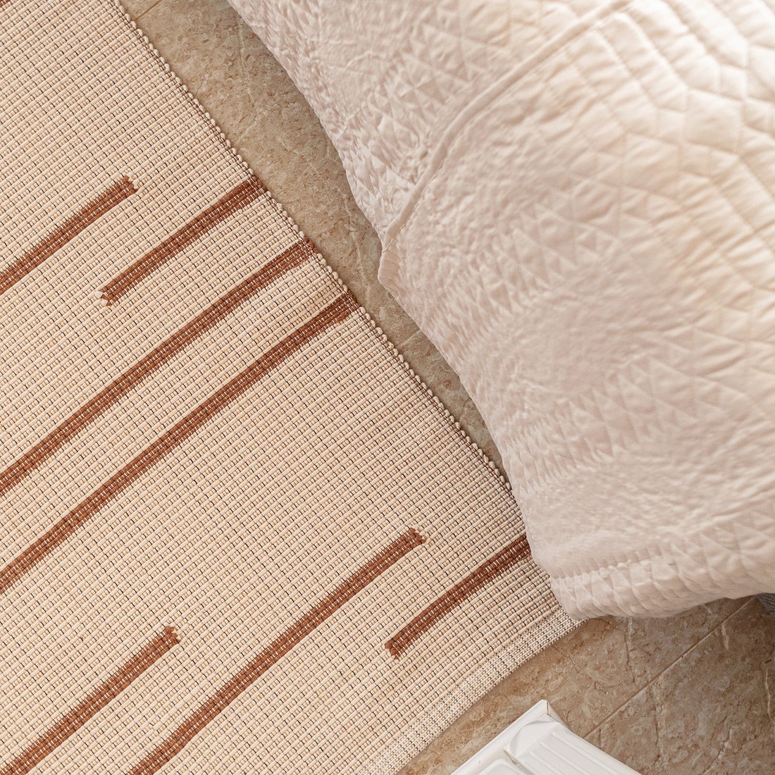 Tapete Passadeira Artesanal de Algodão Trama Basic Listras Marrom 80x150 Tapete Passadeira Artesanal de Algodão Trama Basic Listras Marrom 80x150