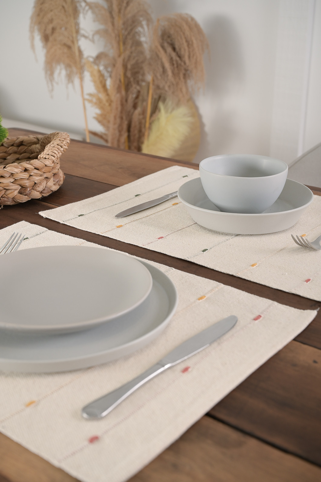 Jogo Americano Artesanal de 2 Peças 32cm x 45cm Jamal Colors