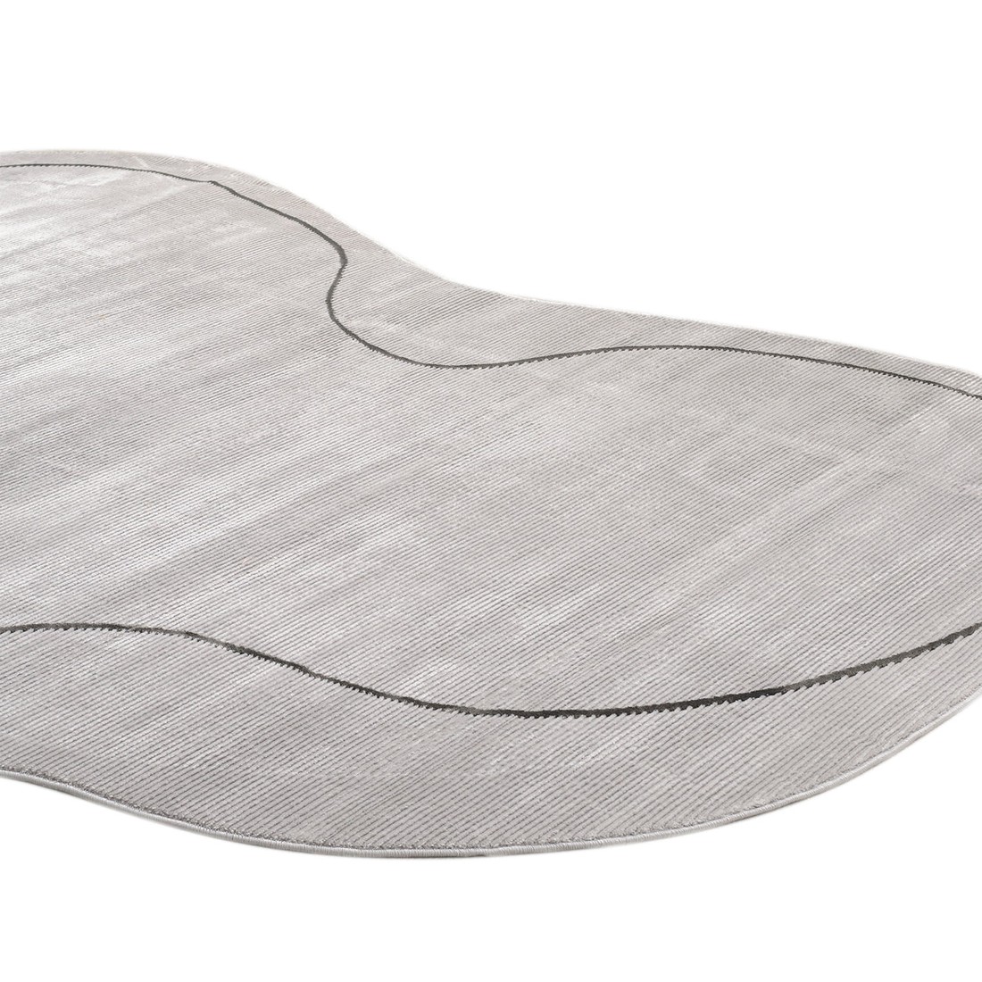 Tapete Organico Sala e Quarto Unique Cinza 140x200