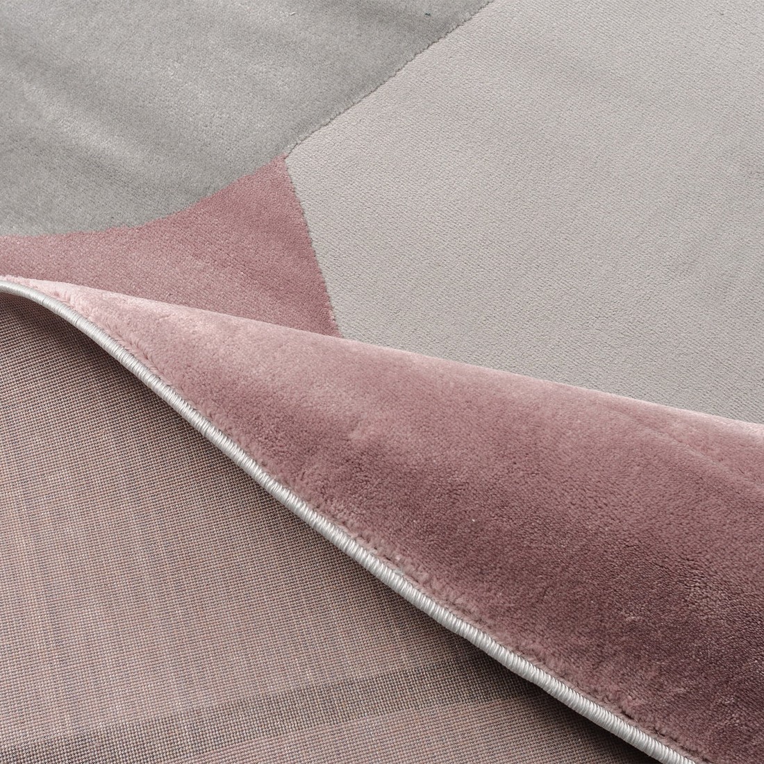 Tapete Organico Sala e Quarto Unique Rose e Cinza 140x200