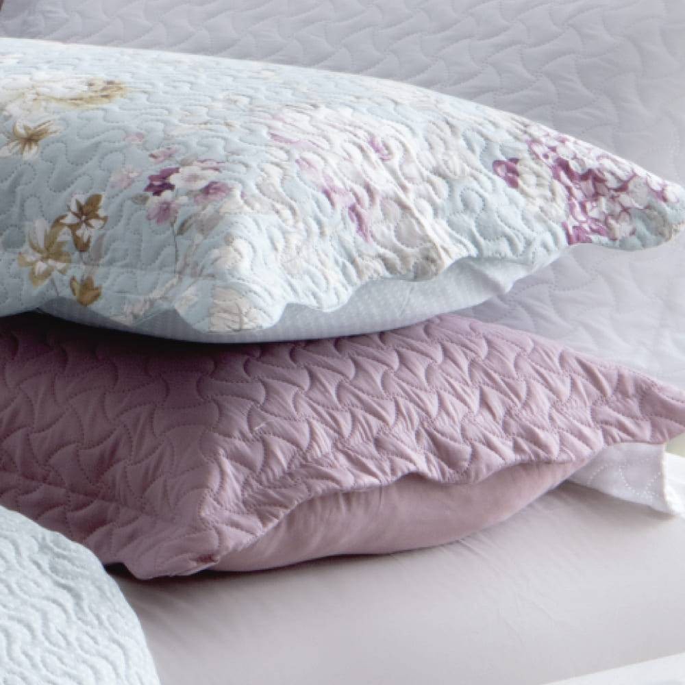 Kit  Cobre-leito King Bouti Microfibra Ultrasonic Estampada 2,60 x 2,80 m + 2 Porta-travesseiros - Eleonor