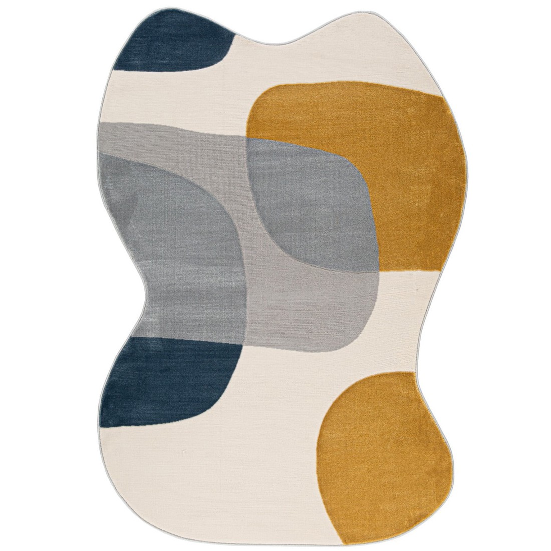 Tapete Organico Sala e Quarto Unique Marinho e Off White 240x300