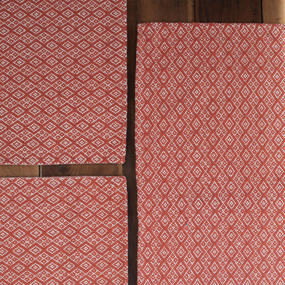 Kit de Cozinha 3 Peças Algodão Persa Terracota Kit de Cozinha 3 Peças Algodão Persa Terracota