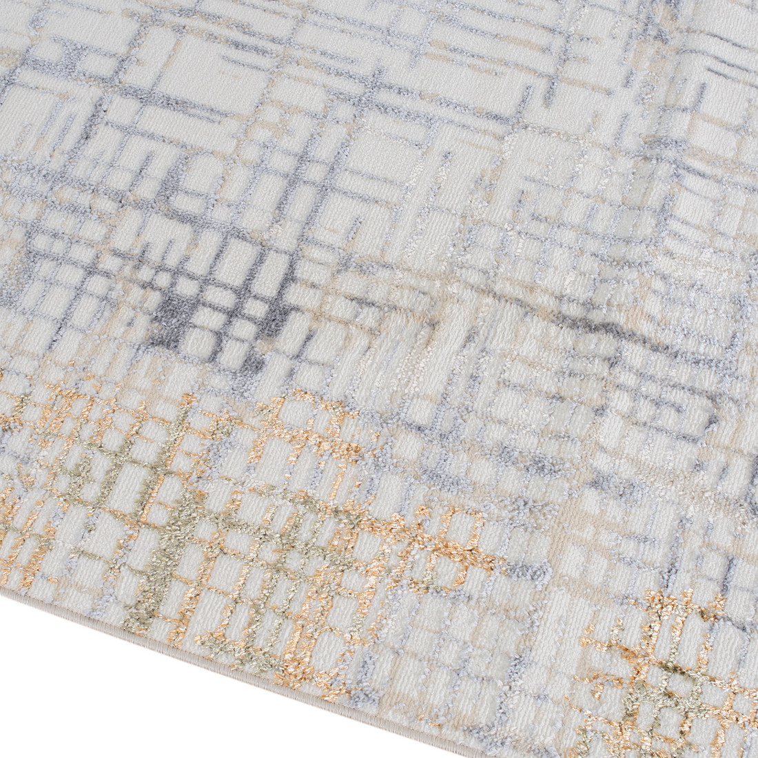 Tapete Sala Perfil Leve Caspian Xadrez 250X350 Tapete_de_sala_pelo_baixo_250_x_350_leve_Antiderrapante