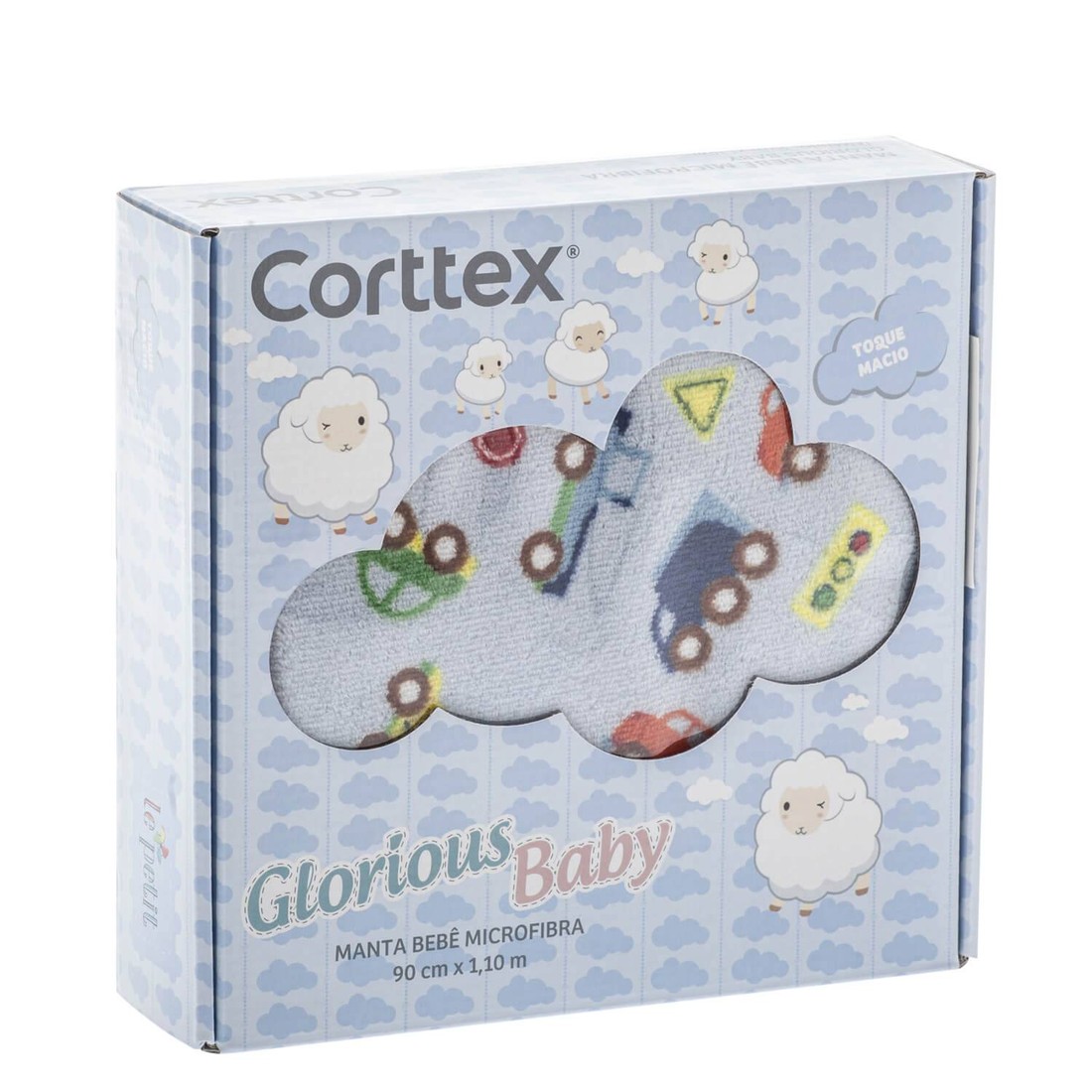 Cobertor Baby Fleece para Berço Antialérgico 90cm x 110cm Nuvens Cobertor Baby Fleece para Berço Antialérgico 90cm x 110cm Nuvens